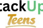 StackUpp Teens stacked wordmark on light